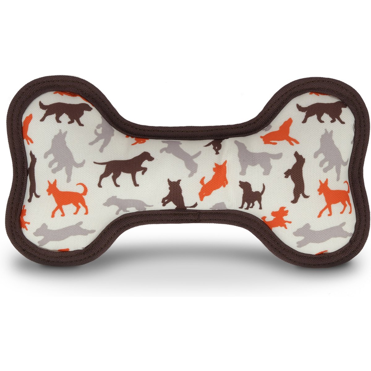 P.L.A.Y. Pet Lifestyle and You ECO PLAY Bone Scout & About Vanilla Squeaky Plush Dog Toy