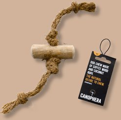 Canophera Coffee Wood & Coconut Rope Tough Chew Dog Toy, X-Small slide 1 of 5