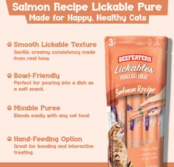 Beefeaters Lickables Salmon Puree Recipe Cat Treat, 1.59-oz bag, case of 12 slide 2 of 2