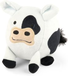 P.L.A.Y. Pet Lifestyle and You Barnyard Buddies Cow Squeaky Plush Dog Toy