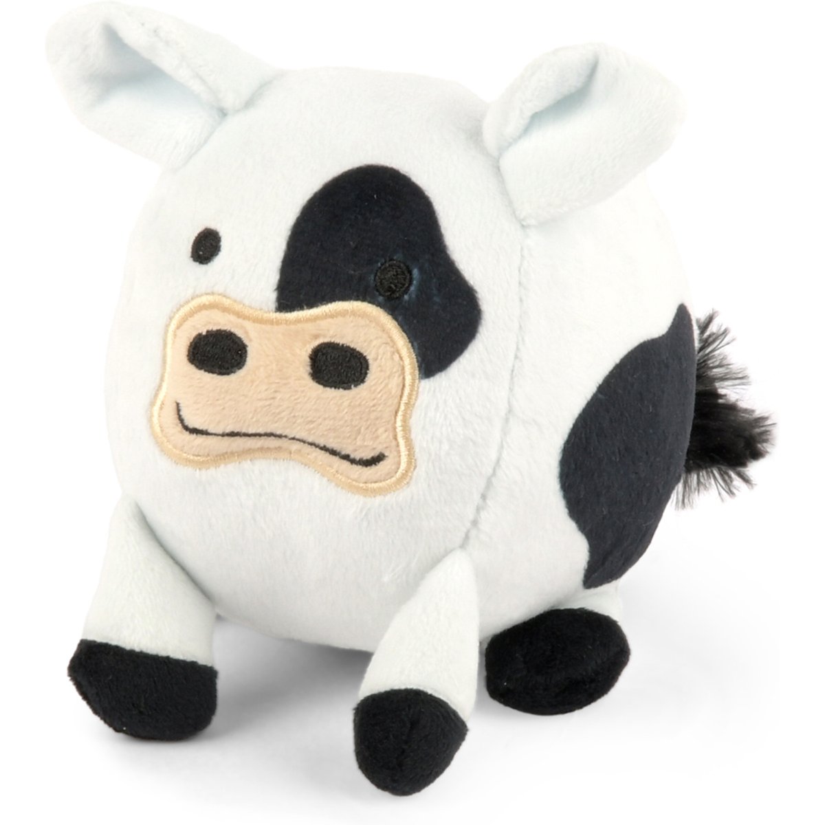 P.L.A.Y. Pet Lifestyle and You Barnyard Buddies Cow Squeaky Plush Dog Toy