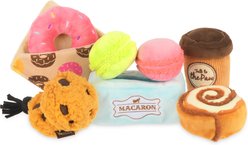 P.L.A.Y. Pet Lifestyle and You Pup Cup Cafe Mini Squeaky Plush Dog Toys, 5 count