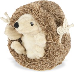 P.L.A.Y. Pet Lifestyle and You Woodland Creatures Hedgehog Squeaky Plush Dog Toy