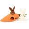 Show in main carousel: P.L.A.Y. Pet Lifestyle and You Hippity Hoppity Funny Bunnies Squeaky Plush Dog Toy slide 1 of 1