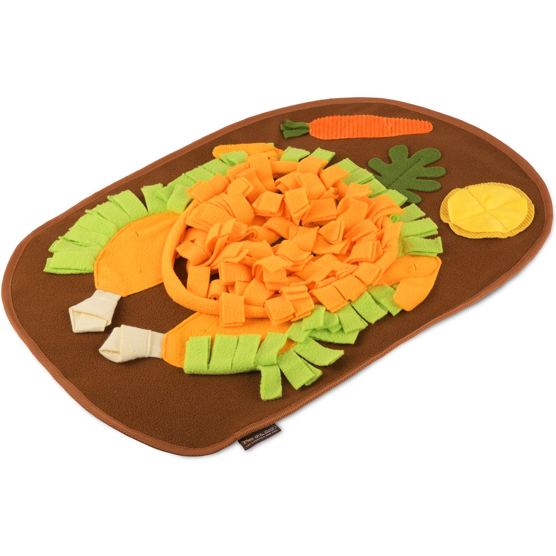 P.L.A.Y. Pet Lifestyle and You Snuffle Mat Turkey Feast Squeaky Plush Dog Toy