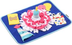 P.L.A.Y. Pet Lifestyle and You Snuffle Mat Celebration Squeaky Plush Dog Toy