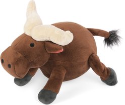 P.L.A.Y. Pet Lifestyle and You PLAY Africa Big Five Cape Buffalo Squeaky Plush Dog Toy