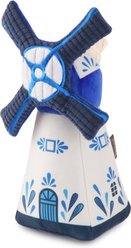 P.L.A.Y. Pet Lifestyle and You Totally Touristy Dutch Windmill Squeaky Plush Dog Toy, Large