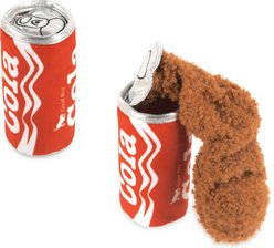 P.L.A.Y. Pet Lifestyle and You Snack Attack Minis Soda Squeaky Plush Dog Toy