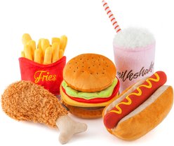 P.L.A.Y. Pet Lifestyle and You American Classic Set Squeaky Plush Dog Toys, 5 count