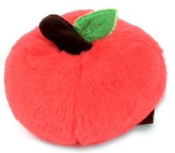 P.L.A.Y. Pet Lifestyle and You Garden Fresh Mini Apple Squeaky Plush Dog Toy