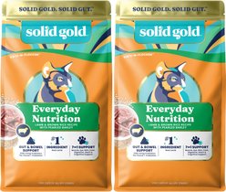 Solid Gold Real Lamb & Brown Rice Recipe Whole Grain Dry Cat Food, 24-lb bundle 