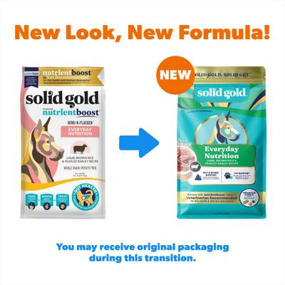 Show full view: Solid Gold Gut Health Real Lamb, Brown Rice & Pearled Barley Recipe Whole Grain Dry Dog Food, 22-lb bag slide 3 of 12