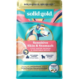 Solid Gold Sensitive Stomach Gut Health Cold Water Salmon & Vegetable Grain-Free Dry Dog Food, 3.75-lb bag