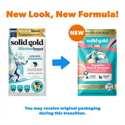 Show full view: Solid Gold Sensitive Stomach Gut Health Cold Water Salmon & Vegetable Grain-Free Dry Dog Food, 3.75-lb bag slide 3 of 12