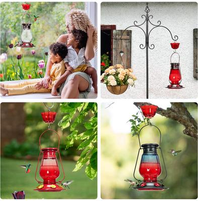 Show full view: Kingsyard Hand Lantern Inspired Leak-Proof Sod Bottle Bird Feeder, 24-oz, Brown slide 6 of 8