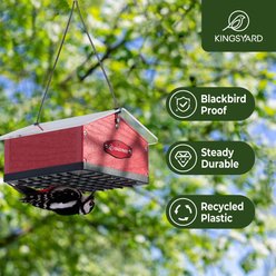 Kingsyard Upside Down Double Suet Bird Feeder, Red slide 2 of 6