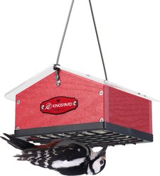 Kingsyard Upside Down Double Suet Bird Feeder, Red