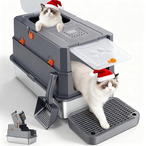 cat tree with scratching post Large Multi-Level Cat Tree with Condos & Scratching Posts