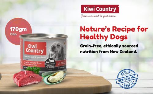 Show full view: Kiwi Country Beef & NZ Green Mussel Wet Dog Food, 6-oz can, case of 24 slide 9 of 10