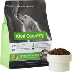 Kiwi Country Grain-Free Lamb Dry Dog Food, 4.4-lb bag