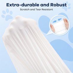 Cumrige Durable Drawstring Cat Litter Box Liners for Automatic Cat Litter Box, 60 count slide 2 of 5