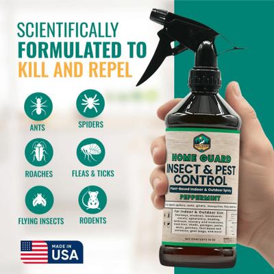 Show full view: Trail Hound Pet Supply Co. Home Guard Peppermint Insect & Pest Control Flea & Tick Spray for Dogs, 16-fl oz bottle slide 3 of 9