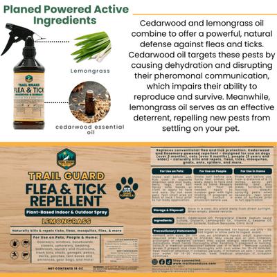 Show full view: Trail Hound Pet Supply Co. Trail Guard Lemongrass Flea & Tick Repellent Spray for Dogs, 16-fl oz bottle slide 6 of 6