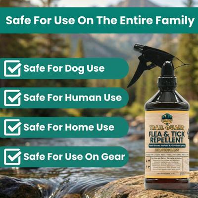 Show full view: Trail Hound Pet Supply Co. Trail Guard Lemongrass Flea & Tick Repellent Spray for Dogs, 16-fl oz bottle slide 3 of 6