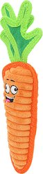Tuffy's Funny Food Carrot Squeaky Plush Dog Toy, Orange slide 2 of 5