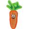 Show in main carousel: Tuffy's Funny Food Jr Carrot Squeaky Plush Dog Toy, Orange slide 1 of 5