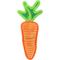 Show in main carousel: Tuffy's Funny Food Carrot Squeaky Plush Dog Toy, Orange slide 4 of 5