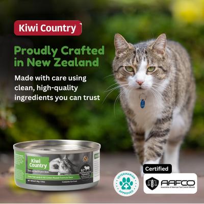 Show full view: Kiwi Country Lamb & NZ Green Mussel Wet Cat Food, 3-oz can, case of 24 slide 8 of 11