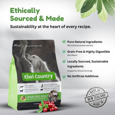 Show full view: Kiwi Country Grain-Free Lamb Dry Dog Food, 4.4-lb bag slide 8 of 10