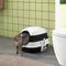 Show in main carousel: jansno Two-Way Entrance Cat Litter Box with Lid, White & Black slide 1 of 8