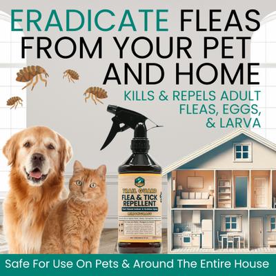Show full view: Trail Hound Pet Supply Co. Trail Guard Lemongrass Flea & Tick Repellent Spray for Dogs, 16-fl oz bottle slide 5 of 6