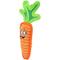 Show in main carousel: Tuffy's Funny Food Jr Carrot Squeaky Plush Dog Toy, Orange slide 2 of 5