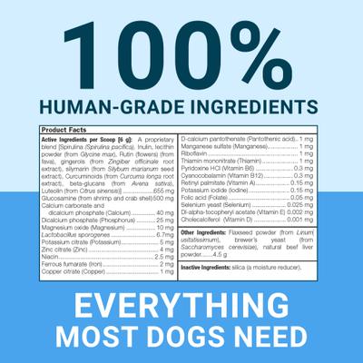 Show full view: EverPup Ultimate Daily Vet-Formulated All-in-One Beef Flavored Powder Joint, Immune & Gut Health Supplement for Dogs, 6.35-oz jar slide 6 of 10