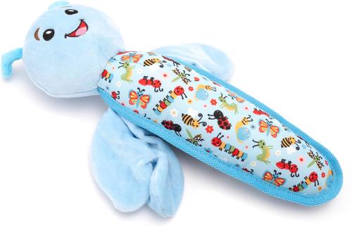 Show full view: The Worthy Dog Dragon Fly Plush Dog Toy, Blue slide 2 of 3
