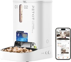 PETKIT YumShare Dual-hopper 2 Automatic Cat Feeder with Camera, White