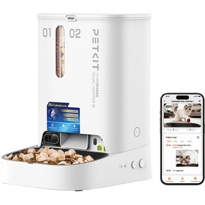 PETKIT YumShare Dual-hopper 2 Automatic Cat Feeder with Camera