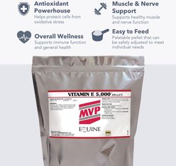 Med-Vet Pharmaceuticals (MVP) Vitamin E 5000 Pellets Horse Supplement, 3-lb slide 2 of 6