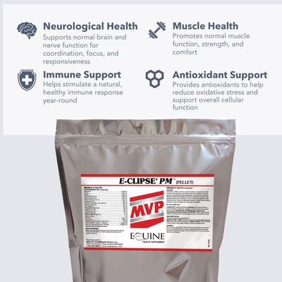 Show full view: Med-Vet Pharmaceuticals (MVP) E-Clipse'PM Pellets Horse Supplement, 6-lb slide 4 of 6