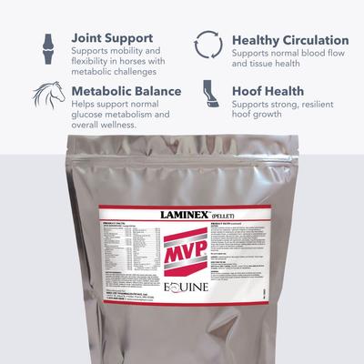 Show full view: Med-Vet Pharmaceuticals (MVP) Laminex Pellets Horse Supplement, 10-lb slide 3 of 5
