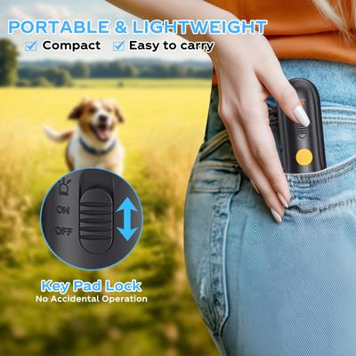 Show full view: GroovyPets 2X Ultrasonic No Bark Training Dog Repellent, Black slide 7 of 8