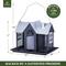 Show in main carousel: Kingsyard Wild Bird House & Triple Feeder, Silver/Black slide 2 of 8