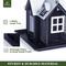Show in main carousel: Kingsyard Wild Bird House & Triple Feeder, Silver/Black slide 4 of 8