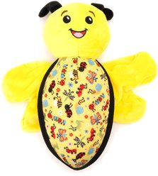The Worthy Dog Buzzy Bee Plush Dog Toy, Yellow