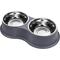 Show in main carousel: UPSKY Non-Slip Resin Station Skid-Proof Stainless Steel Dog & Cat Water & Food Bowls, Grey, 60-oz slide 1 of 9