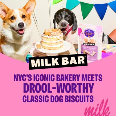 Show full view: Old Mother Hubbard by Wellness Milk Bar P'Nutty B-Day Party Peanut Butter Biscuits Dog Treats, 10-oz bag slide 3 of 11